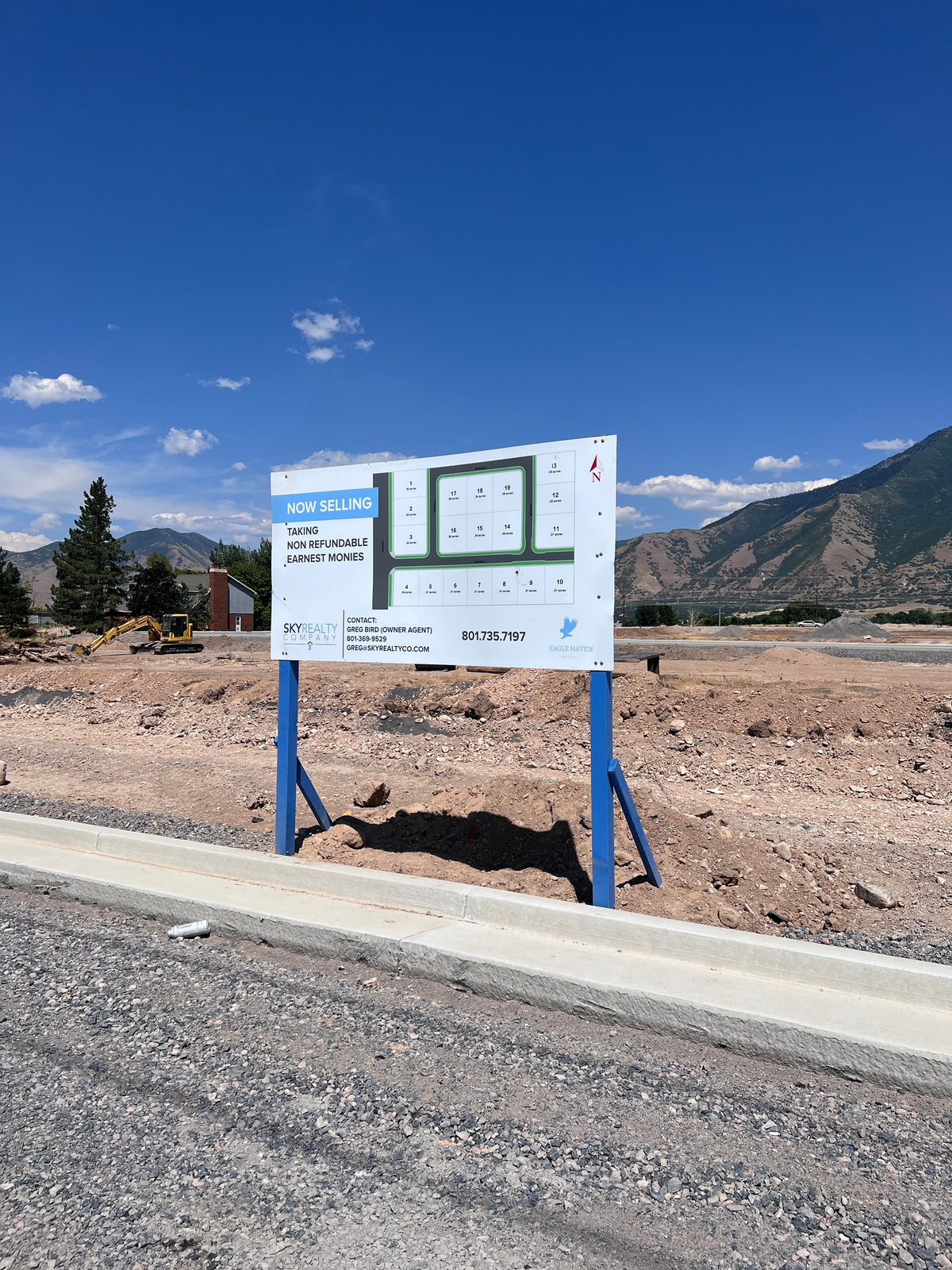 Project Map Signage Project Site Signs – MaxMetal® Aluminum (Laminated) – Slope Sign
