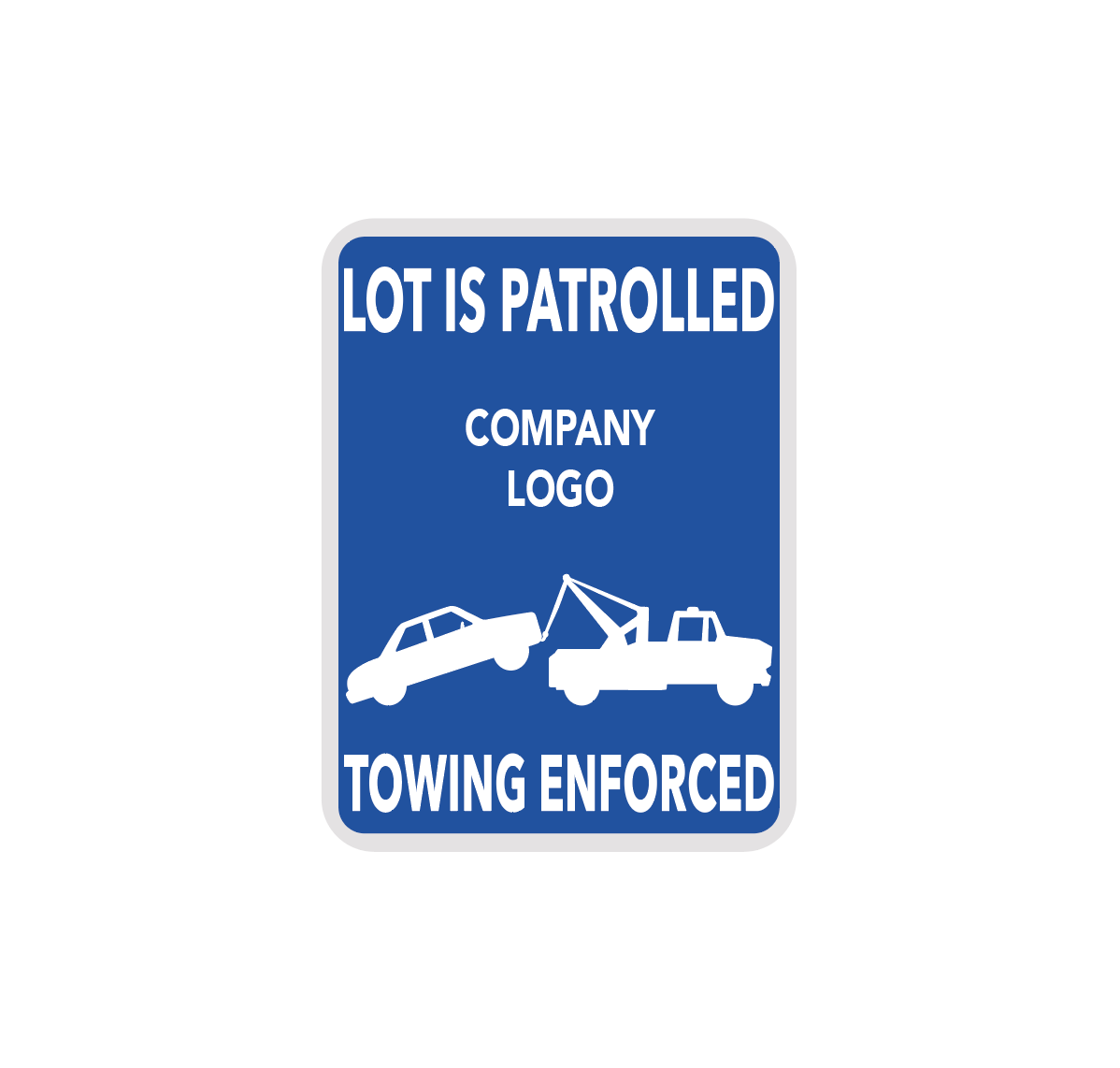 Reflective [18'x24"] Towing Sign - Utah 'TOP SIGN' Compliant