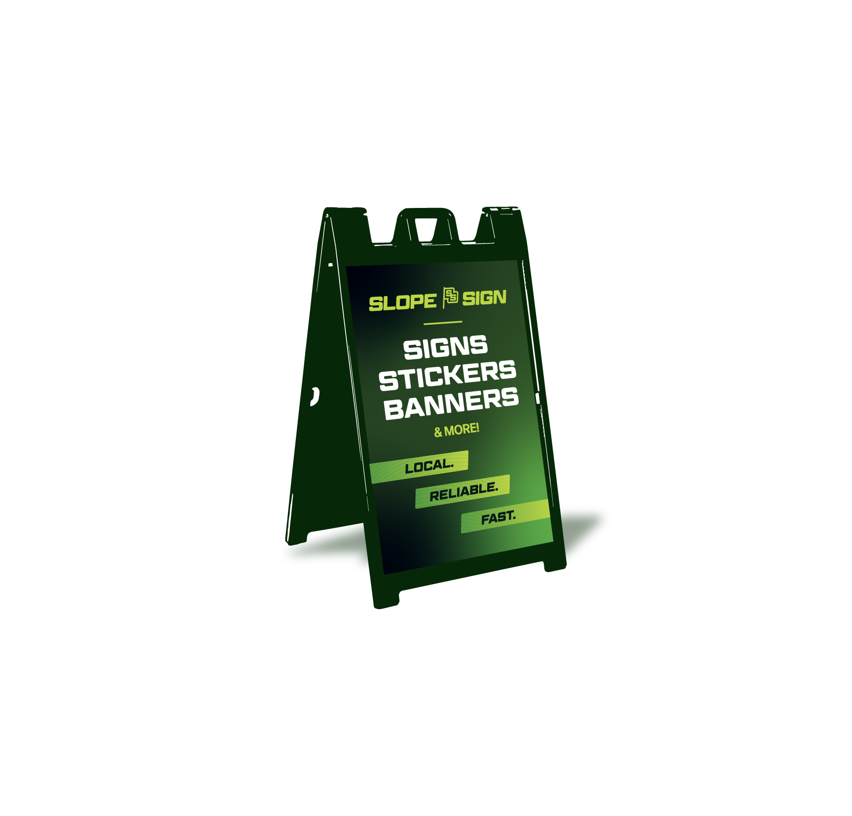 A-frame Signicade® Deluxe Brand Kit (Includes frame + 2 custom inserts)