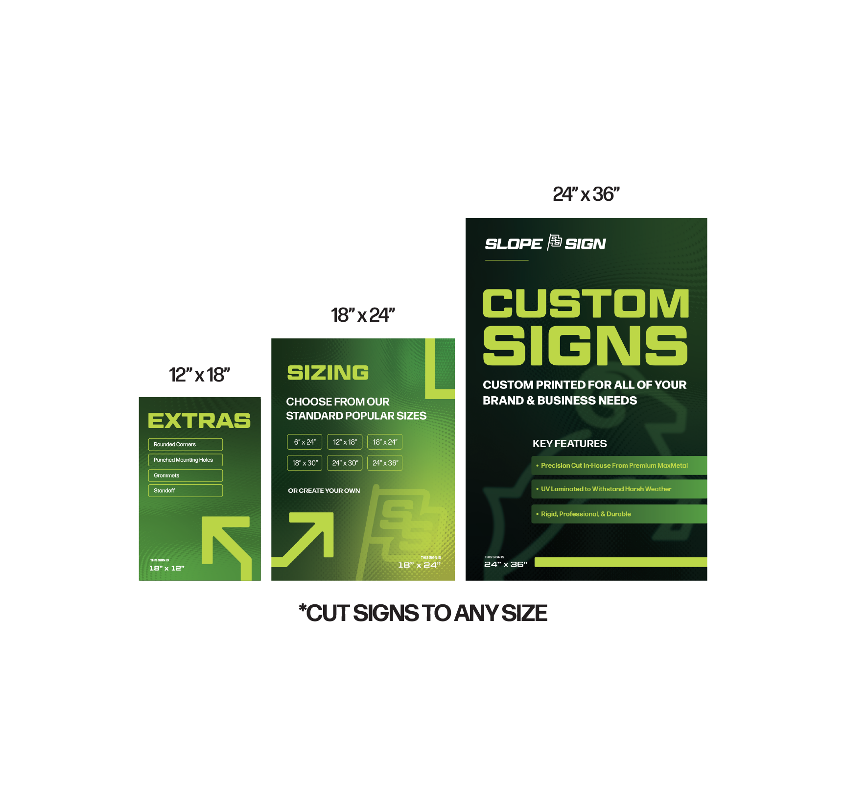 Custom Aluminum Signs – MaxMetal® (Laminated)