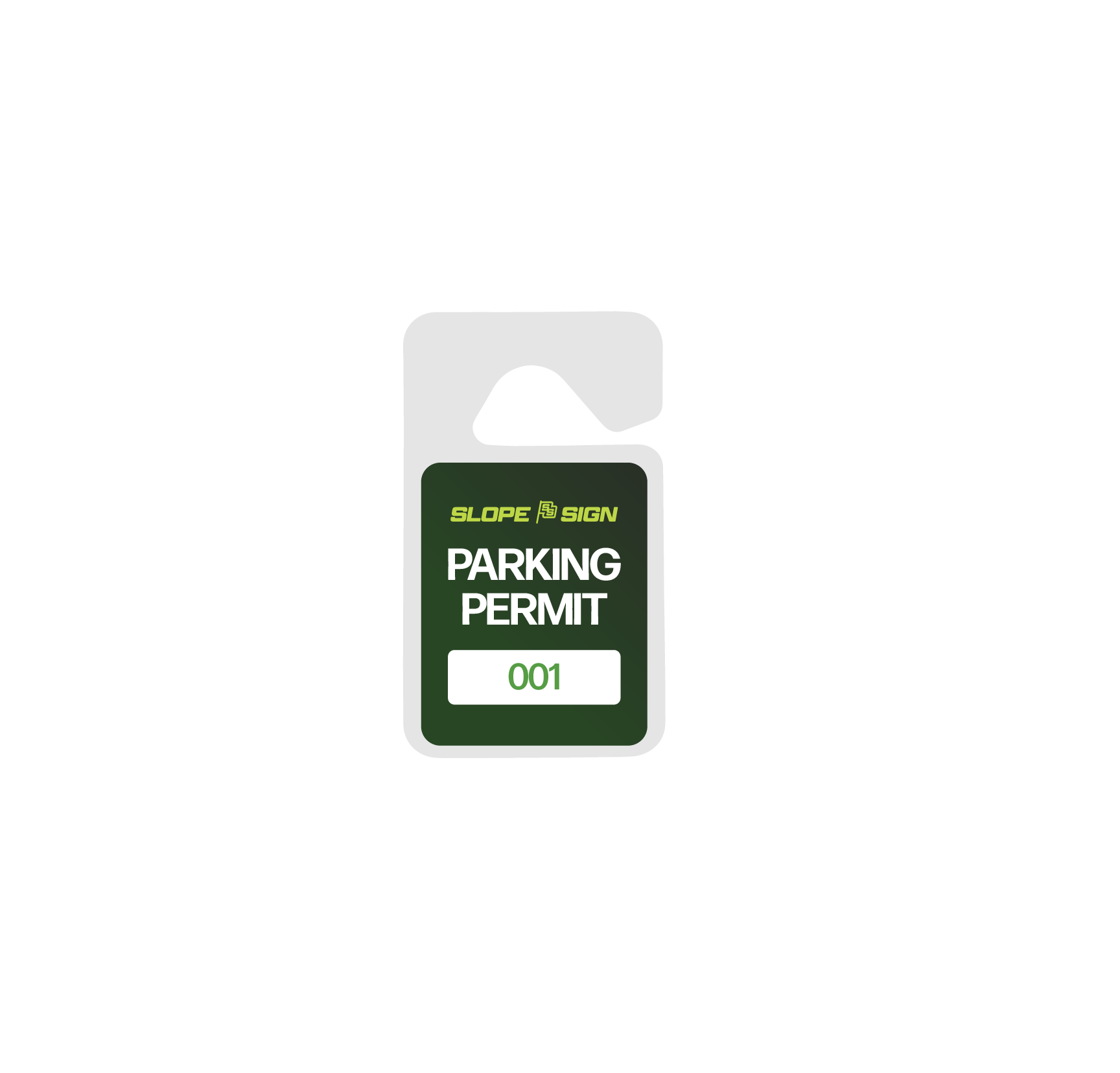 Parking Hanging Tag 4.75"x2.75"