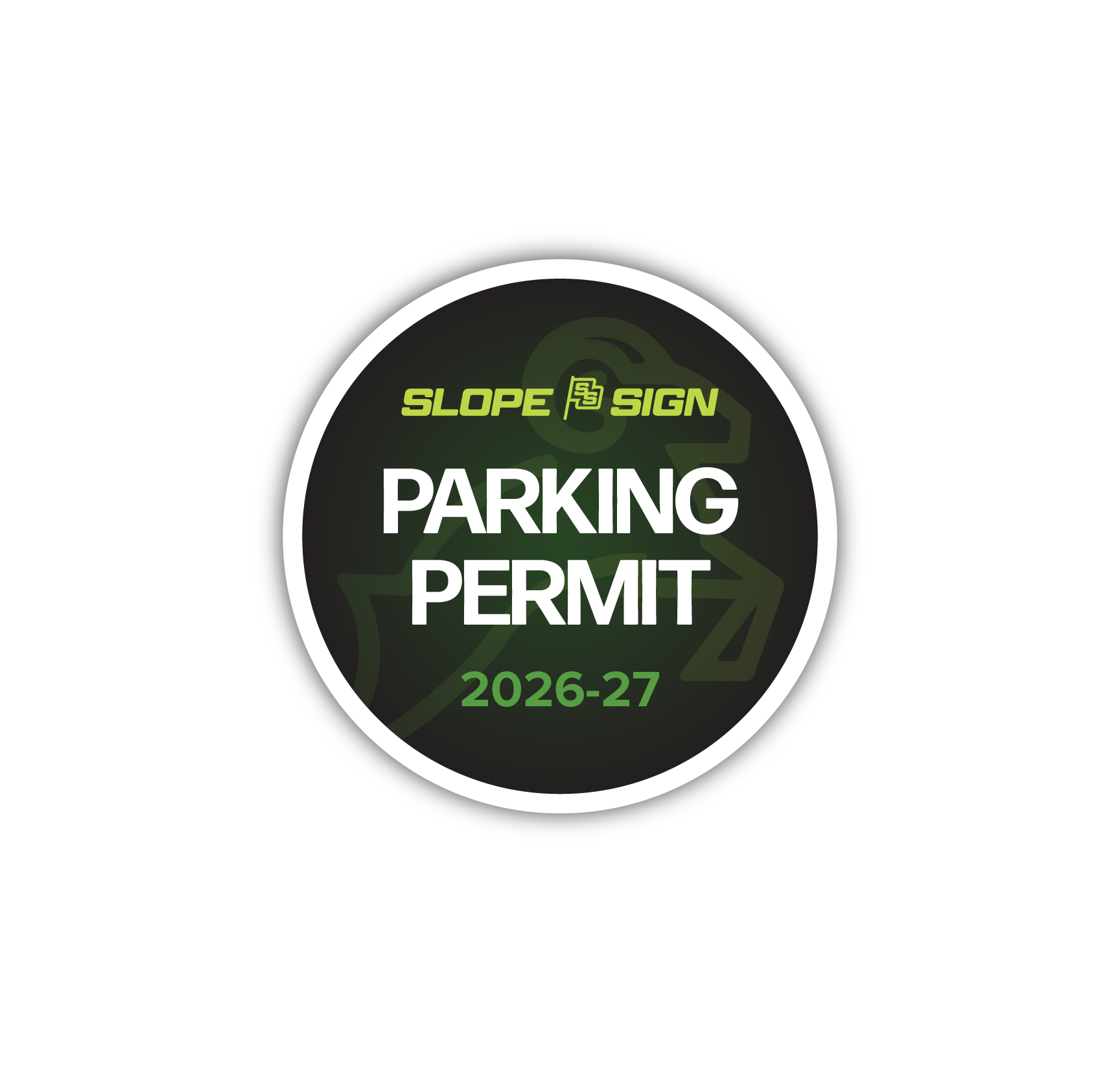 Parking Permit Stickers [Front Stick]